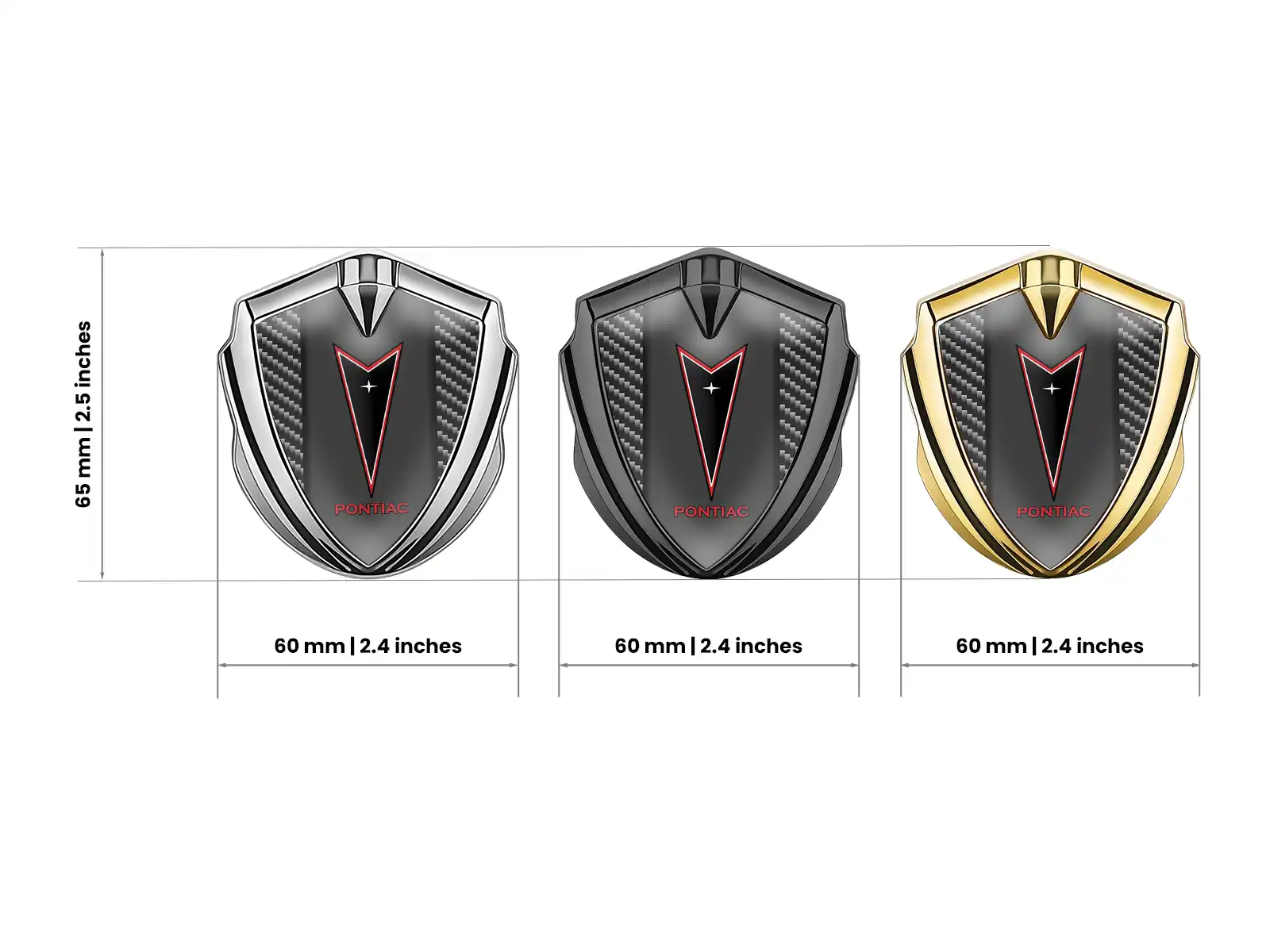 Pontiac Emblem Car Badge Sports Style High-Quality